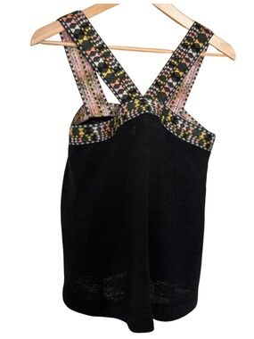 ✨ Madewell Embroidered Tank Top – Size XS – Boho Textured Knit Cami